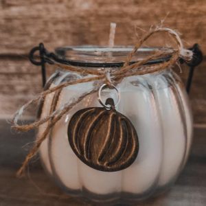 Wildberry Scented White Pumpkin Candle