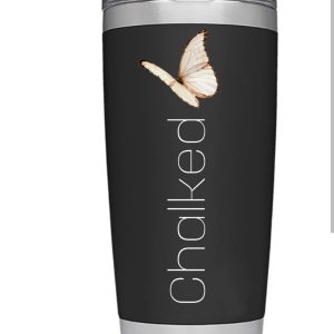 Chalked Butterfly Tumbler